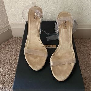 Yeezy clear PVC ankle strap - 36